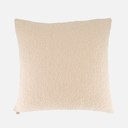 Carino Cushion — Cream White Curly Wool (45x 45cm)