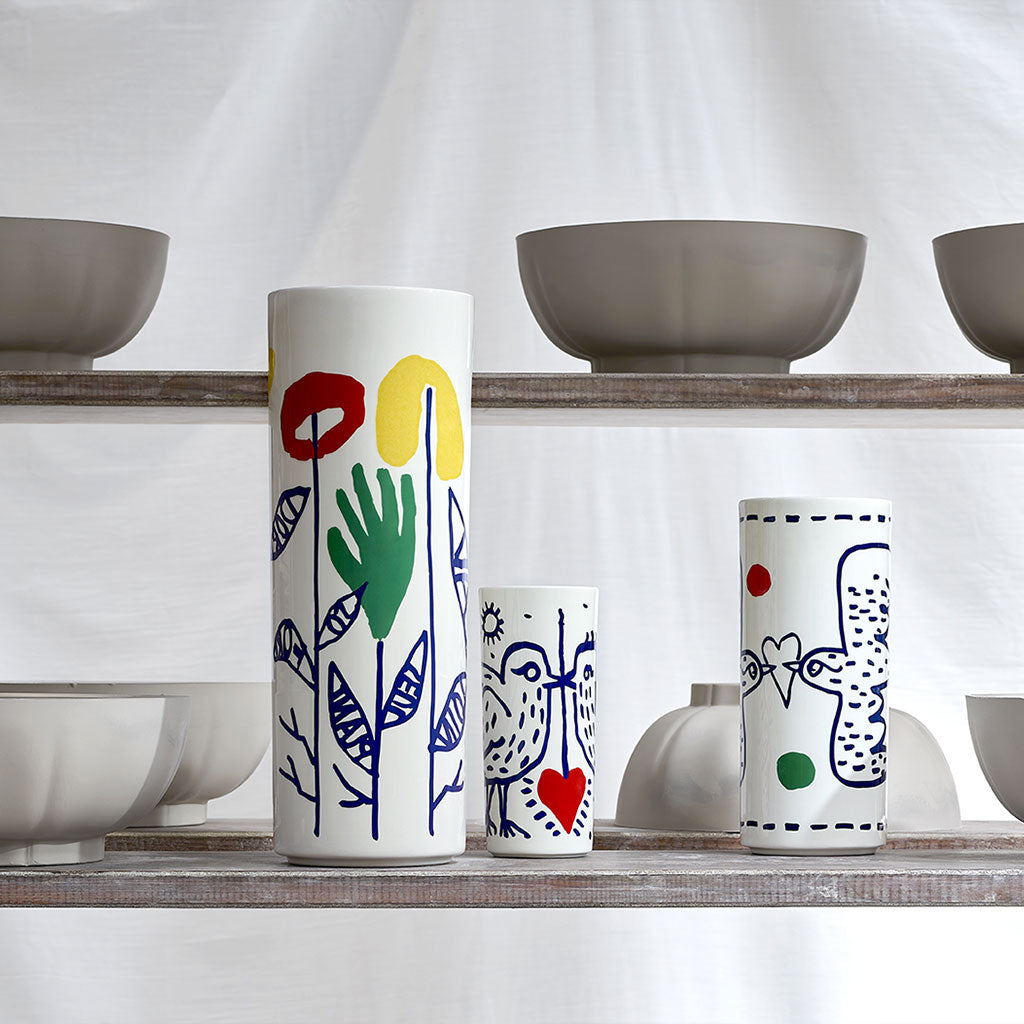 L'Archipel Sentimental Cylinder Vase, 19.8cm