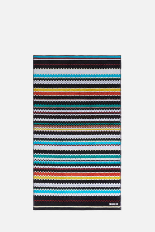 Curt beach towel in zigzag cotton terry cloth