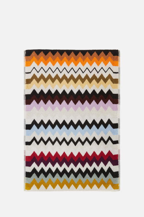 Murrina Bath Mat in cotton with chevron pattern 90x60 cm