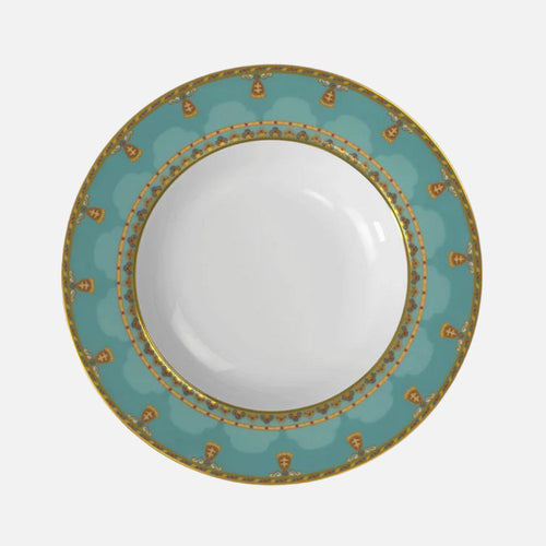 طبق عميق من سمرقند أكوامارين 24 سم للمنزل