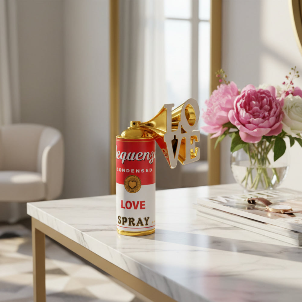 Lovespray Sculpture, Gold