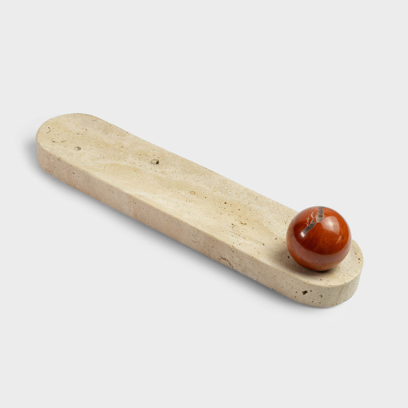 Ghaf Incense Set - Red Jasper Edition with 2 Incense: Citrus Patchouli and Blush Peony