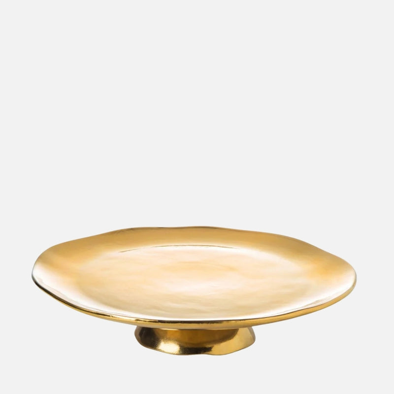 Porcelain Cake Stand Gold Finish – (Ø 30.5cm)