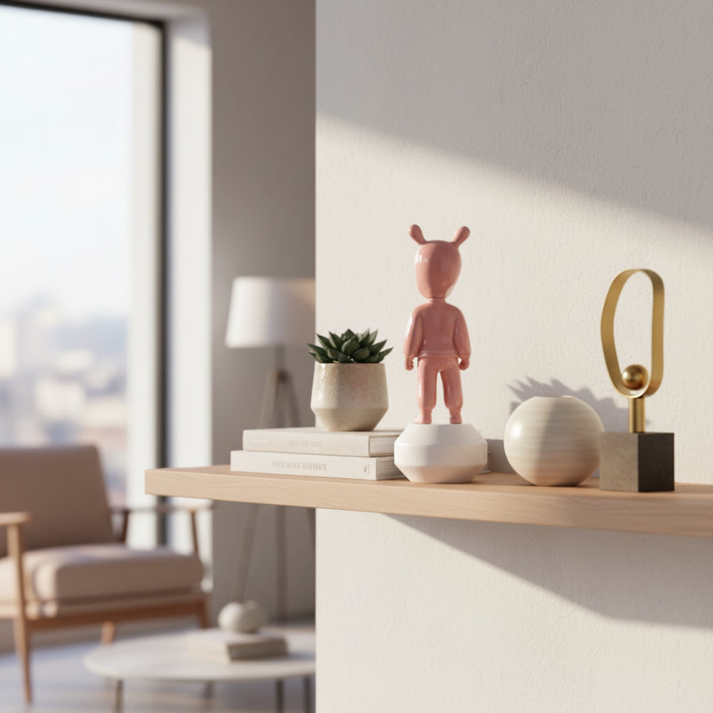 The Pink Guest Figurine. Small Model.