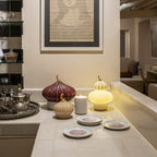 صندوق ليالي مهيبة مع أطباق (عقيق)