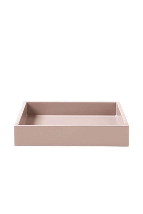 LUX Lacquer Tray, Rose, 19x19x3.5cm