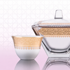 Dimlaj Cordoba Set of 6 Pcs Cawa Cups (22K) gold gilded