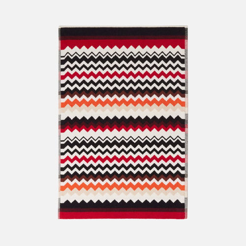 100% cotton bath mat with chevron pattern