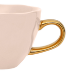 Good Morning Ceramic Cappuccino & Tea Cup Ø11 cm – Old Pink