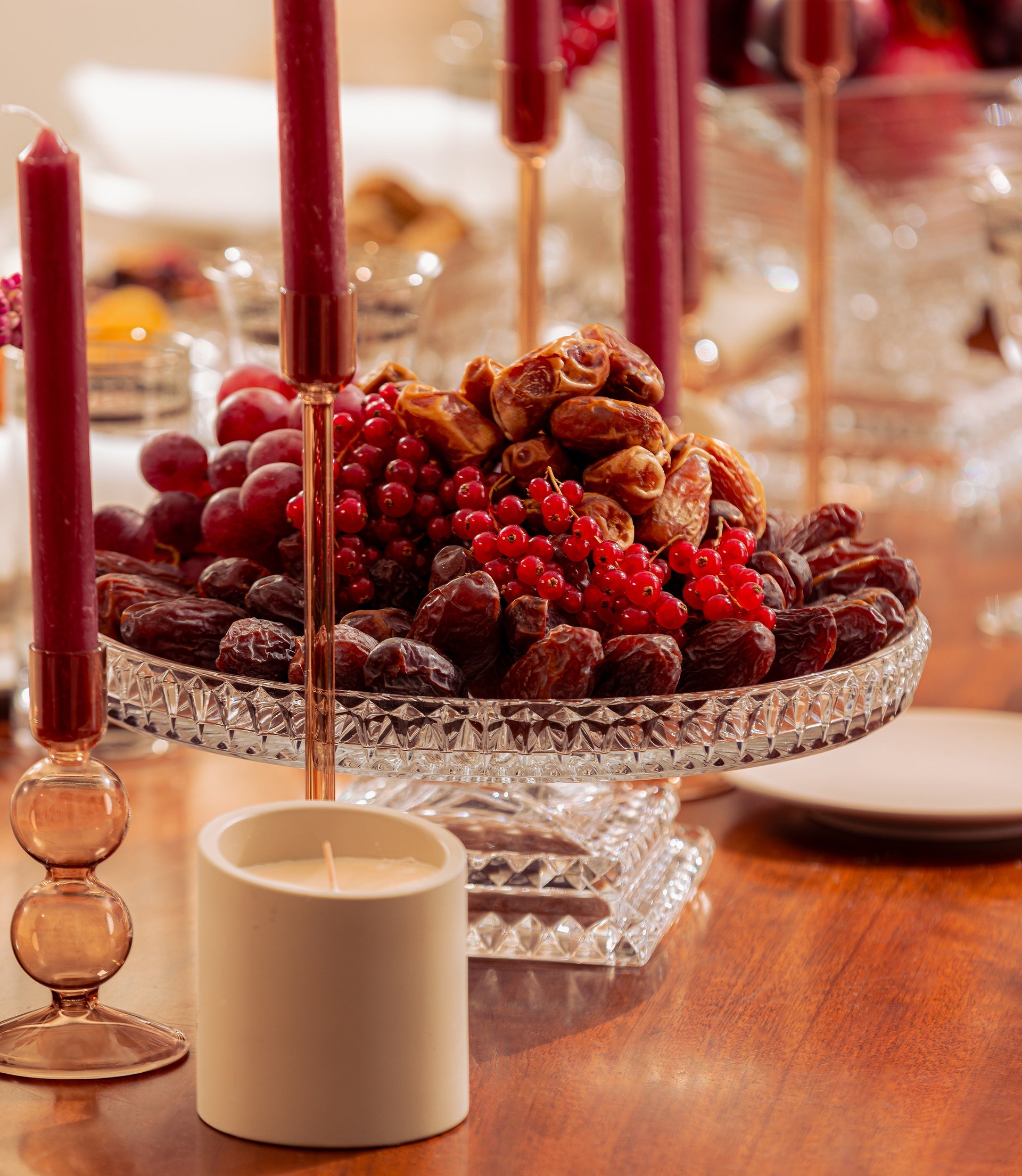 صينية دائرية حلزونية بعرض 30 سم للمنزل