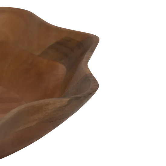 Bonnie Handcrafted Mango Wood Serving Bowl – Golden Oak