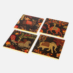 Caspari Lacquer coaster set-Le Jardi