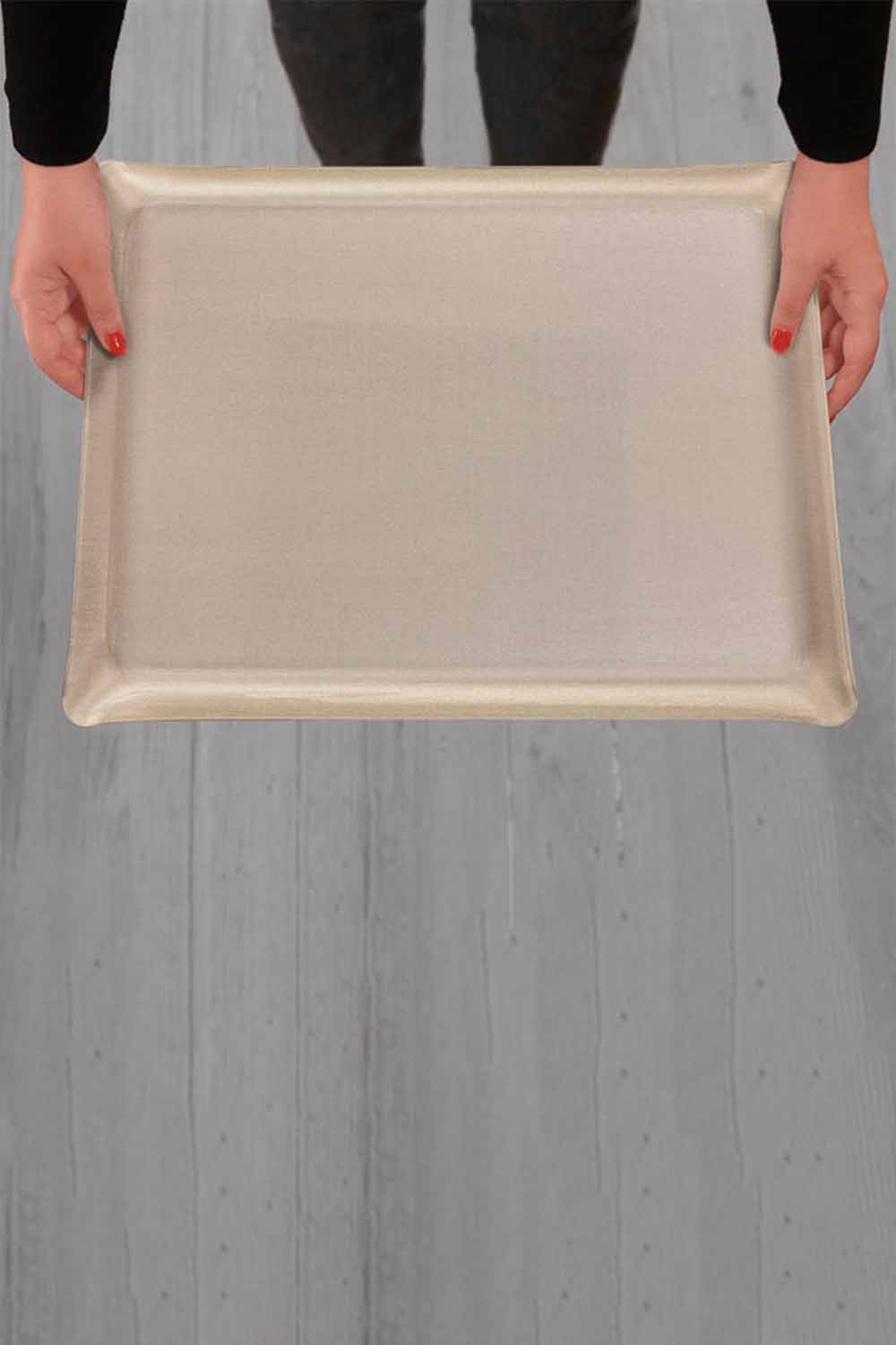 Secret Acrylic Tray, Argent, 46x36cm