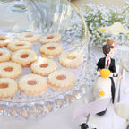 طبق تاج الجوهرة ذو القاعدة مع قبة، 33 سم