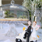 طبق تاج الجوهرة ذو القاعدة مع قبة، 33 سم