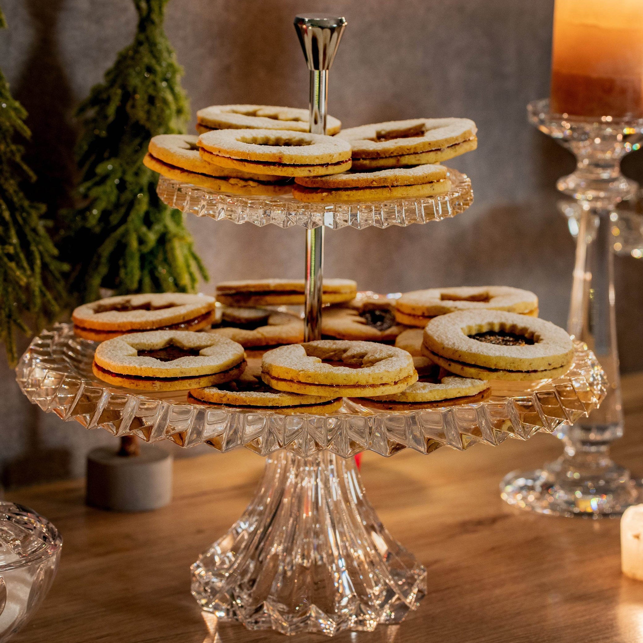 حامل كراون جول للعرض من طبقتين للمنزل