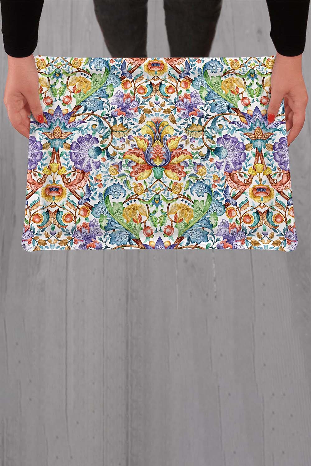 Olga Acrylic Tray, 46x36cm, White