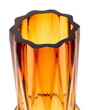 Glass Folds Vase (Large) Ochre