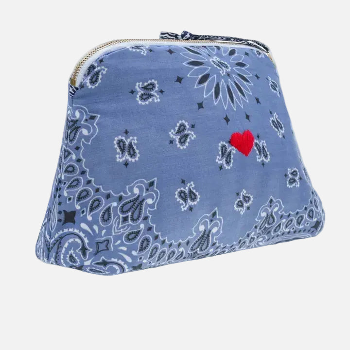 Call It Vanity Large - Coeurchambray/Navy Handcrafted Toiletry Bag