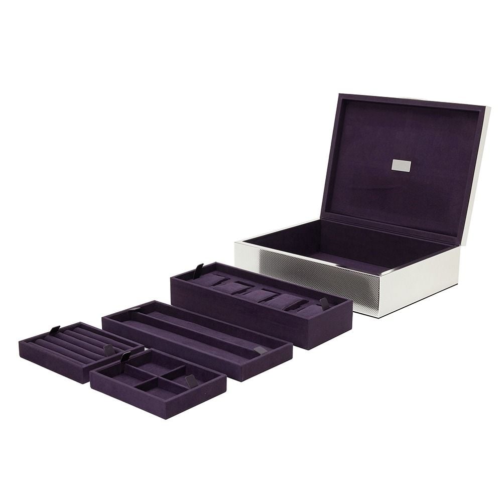 Silver Large Watch Jewellery and Legacy Box