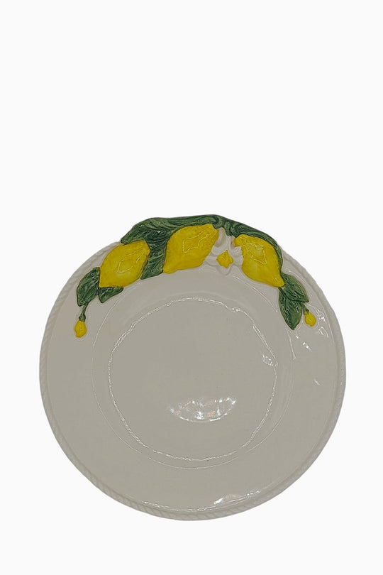 Lemon Collection Hand-Painted Ceramic Salad Plate
