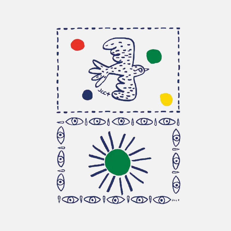 Set of 2 assorted placemats: Bird + Sun - L'Archipel Sentimental