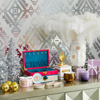 مزهرية مزخرفة من البورسلين الذهبي - مزهرية مذهبة من دورا مار