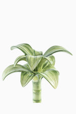 Green Palm Hand-Painted Ceramic Candelabra – 35 cm