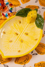 Lemon Collection Hand-Painted Ceramic Bread Plates – Set of 2