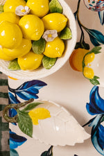 Lemon Collection Hand-Painted Ceramic Starter Dish