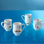 كوب جالا مذهب - فنجان قهوة من البورسلين بلمسات ذهبية