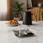 Carissa coffee cup Silver 11Cm