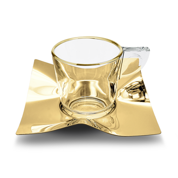 Carissa coffee cup Gold 11Cm