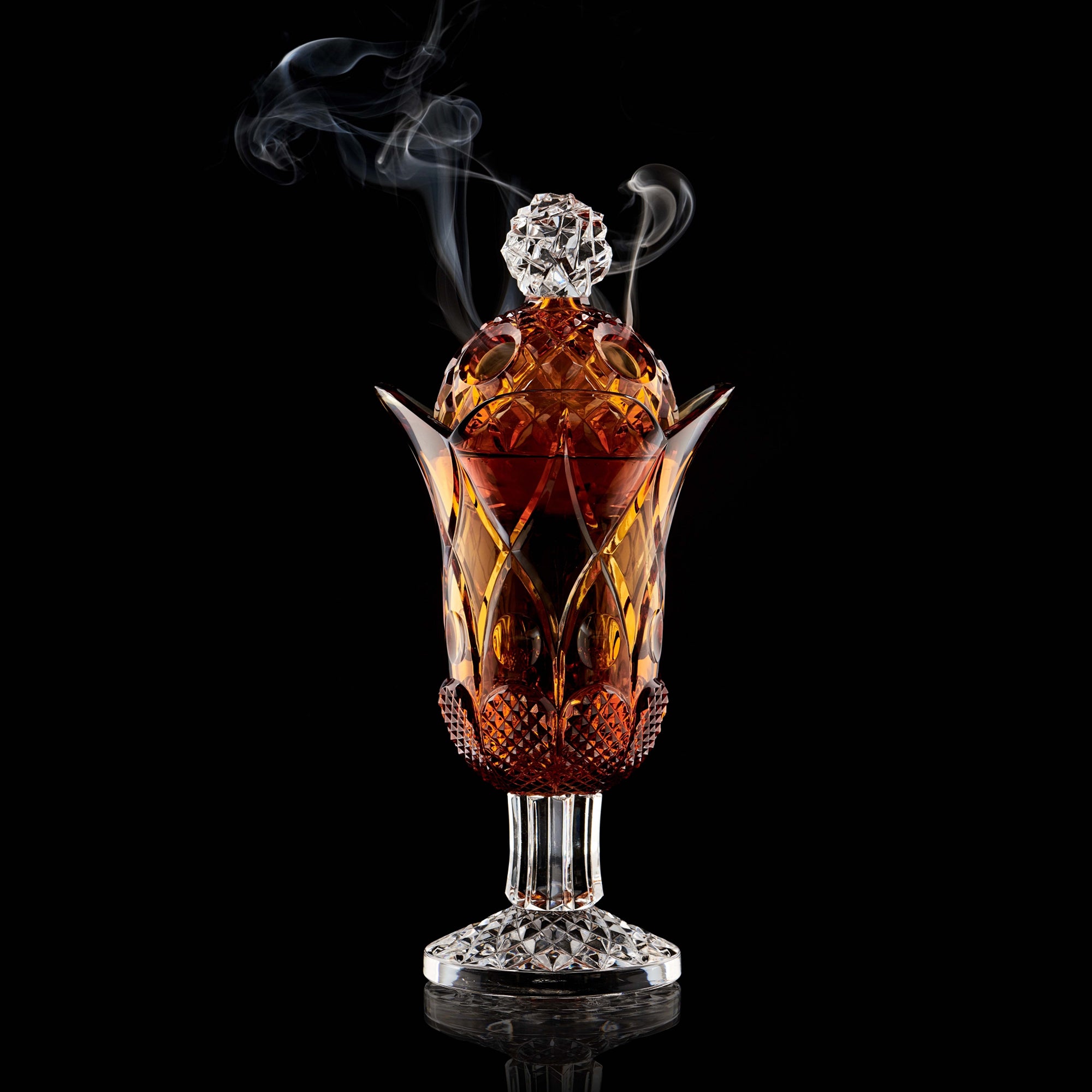 Amber Crystal Incense Burner
