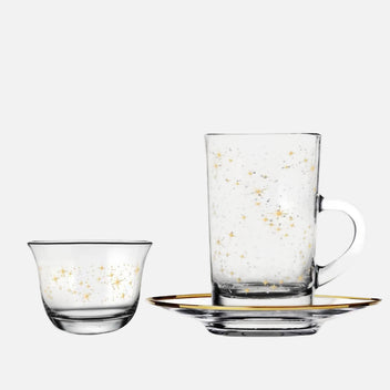 DIMLAJ Touch Glimmer 6 x Istikana and 6 x Gahwa Cups