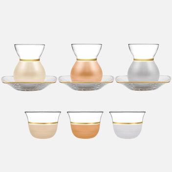 DIMLAJ Touch Luminous 6 x Istikana and 6 x Gahwa Cups