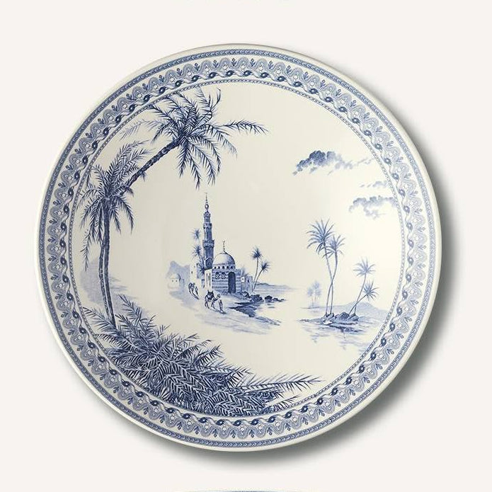 Blue Mismatched  Cake Plate (Ø 30cm)