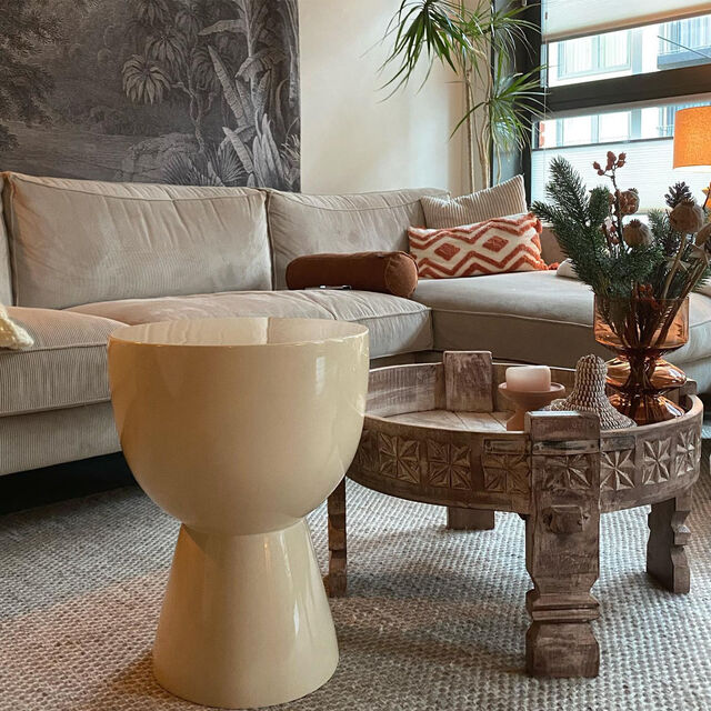 Tip Tap Stool Beige