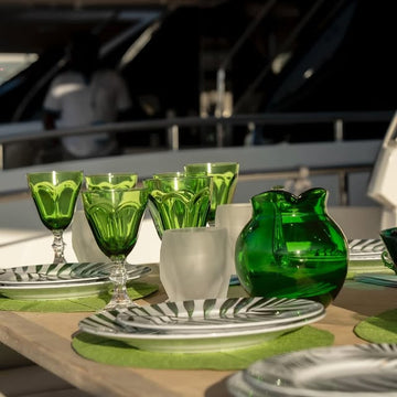 Dolce Vita Acrylic Wine Glass, Green