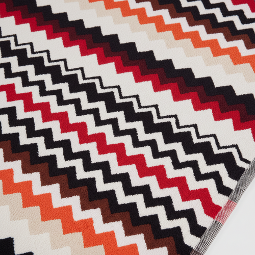 100% cotton bath mat with chevron pattern