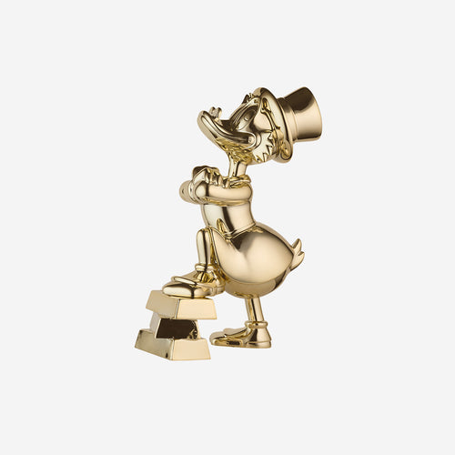 Uncle Scrooge Ingots Chromed Small Figurine - Gold