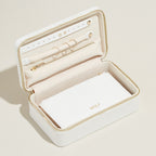 Maria Medium Zip Case in White