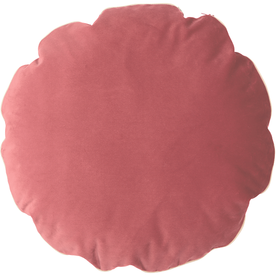 Bomboloni Round Cushion in Pink Velvet
