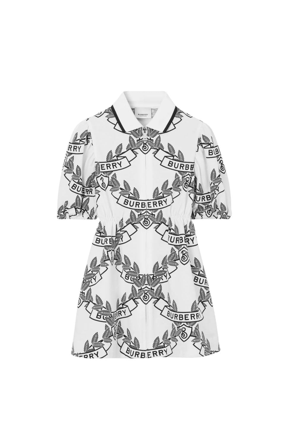 Oak Leaf Crest Cotton Dress for Girls - Maison7