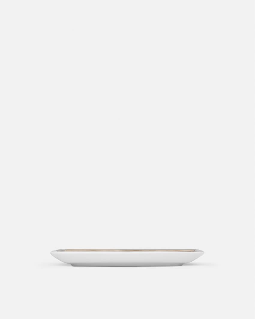 Barocco Beige Platter – Porcelain Rectangular Tray