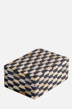 Luxury Wooden Box with Horn Detailing