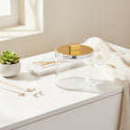 صندوق أكريليك مع غطاء – ذهبي