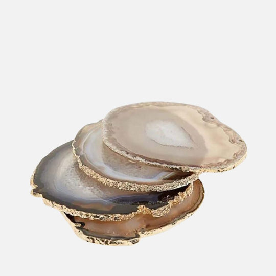 Agate Coasters, Set of 4