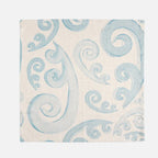 Athenee Peacock Napkins – Light Blue Set of 2